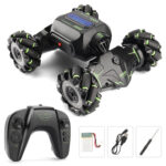 Children RC Car Toy Lights Electric Gesture Sensor Remote Control Twisting Stunt Car, Color: Green Single RC(1:12)