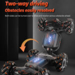 Children RC Car Toy Lights Electric Gesture Sensor Remote Control Twisting Stunt Car, Color: Green Single RC(1:12) - Image 13