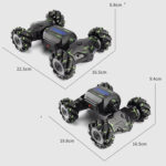 Children RC Car Toy Lights Electric Gesture Sensor Remote Control Twisting Stunt Car, Color: Green Single RC(1:12) - Image 3