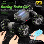Children RC Car Toy Lights Electric Gesture Sensor Remote Control Twisting Stunt Car, Color: Orange Single RC(1:12) - Image 7