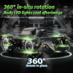Children RC Car Toy Lights Electric Gesture Sensor Remote Control Twisting Stunt Car, Color: Green Dual RC(1:12) - Image 8