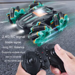 2.4G Stunt RC Car Drift Car Double-sided Racing Tumble Buggy Toy, Style: Dual RC Blue - Image 6