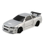 1:43 Full Scale Mini 4WD Drifting Charging Remote Control Car, Color: 4304 Silver GTR