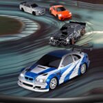 1:43 Full Scale Mini 4WD Drifting Charging Remote Control Car, Color: 4303 Orange 911 - Image 2