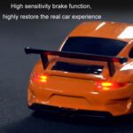1:43 Full Scale Mini 4WD Drifting Charging Remote Control Car, Color: 4303G Orange 911 With Gyroscope - Image 6