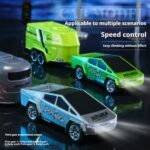 1:64 Mini Alloy 2.4Ghz Remote Control Car Children Rechargeable Model Car, Color: CO-5501E Gray - Image 4