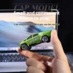 1:64 Mini Alloy 2.4Ghz Remote Control Car Children Rechargeable Model Car, Color: CO-5501E Gray - Image 5