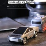 1:64 Mini Alloy 2.4Ghz Remote Control Car Children Rechargeable Model Car, Color: AO-5501E Gray - Image 8