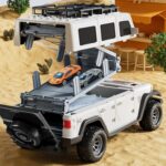 Folding Catapult Car Transformable Track Car Children Simulated Container Storage Car(White) - Image 7